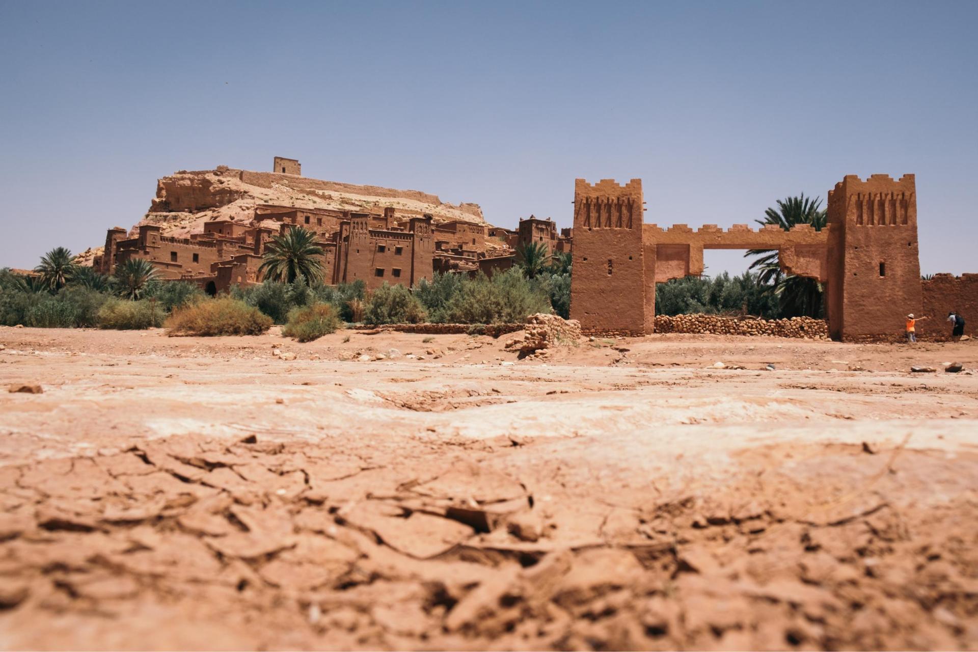 Beautiful view kasbah ait ben haddou ait morocco